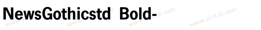 NewsGothicstd Bold字体转换